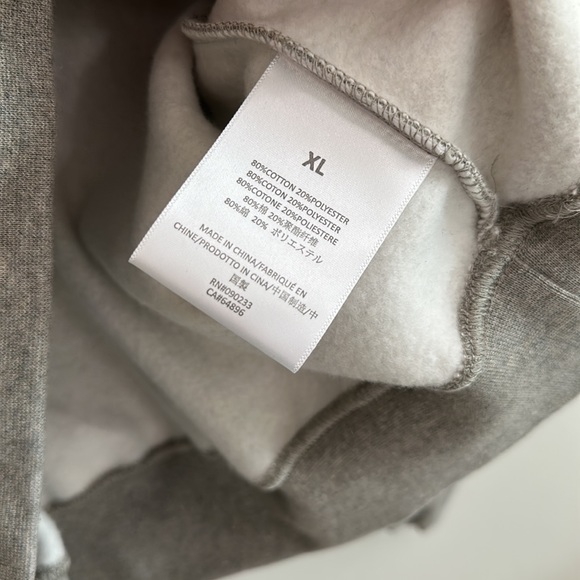 Fear of God Essentials FOG Essentials Flocked Hoodie Dark Oatmeal - Picture 8 of 15